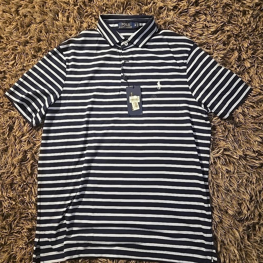 Polo Ralph LaurenMen's Classic-Fit Soft Cotton Polo Shirt. Size Medium